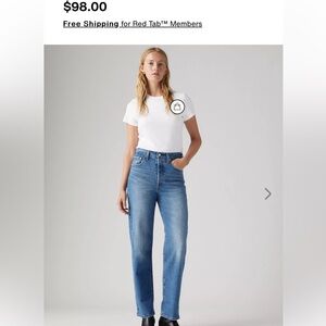 Levi’s ribcage straight ankle